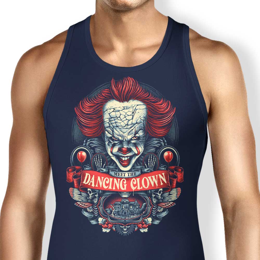 Meet the Enchanting Dancing Clown Design - Men's and Women's Comfortable Tank Tops