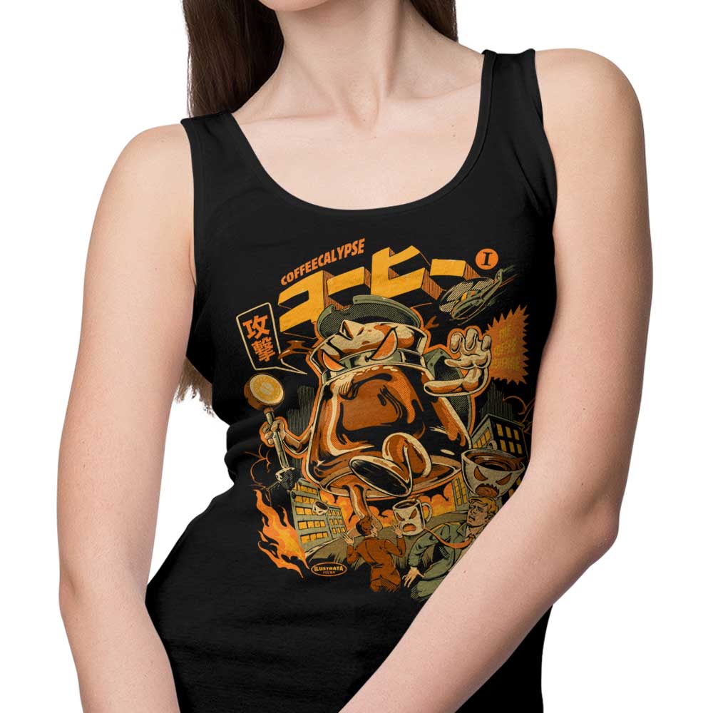 Coffeecalypse-themed Men's Tank Top for Coffee Lovers