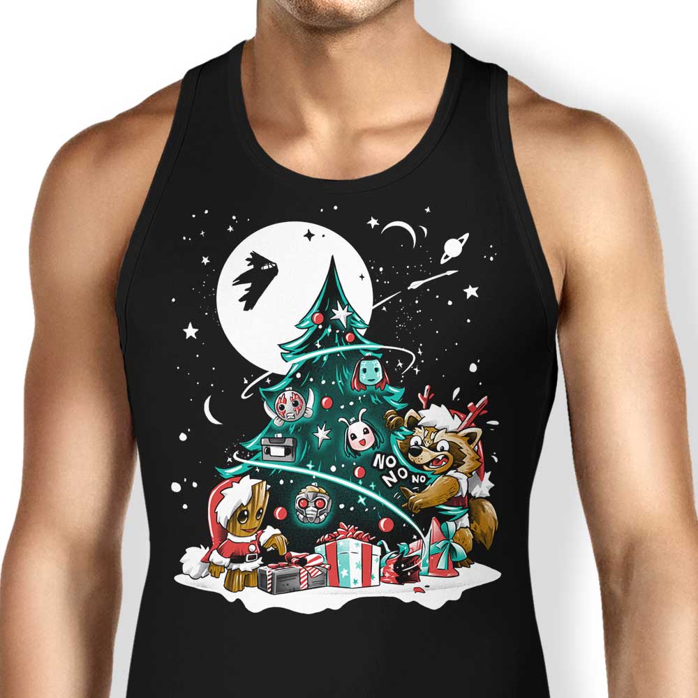 Alemaglia's Galaxy Christmas-themed Unisex and Women's Tank Tops