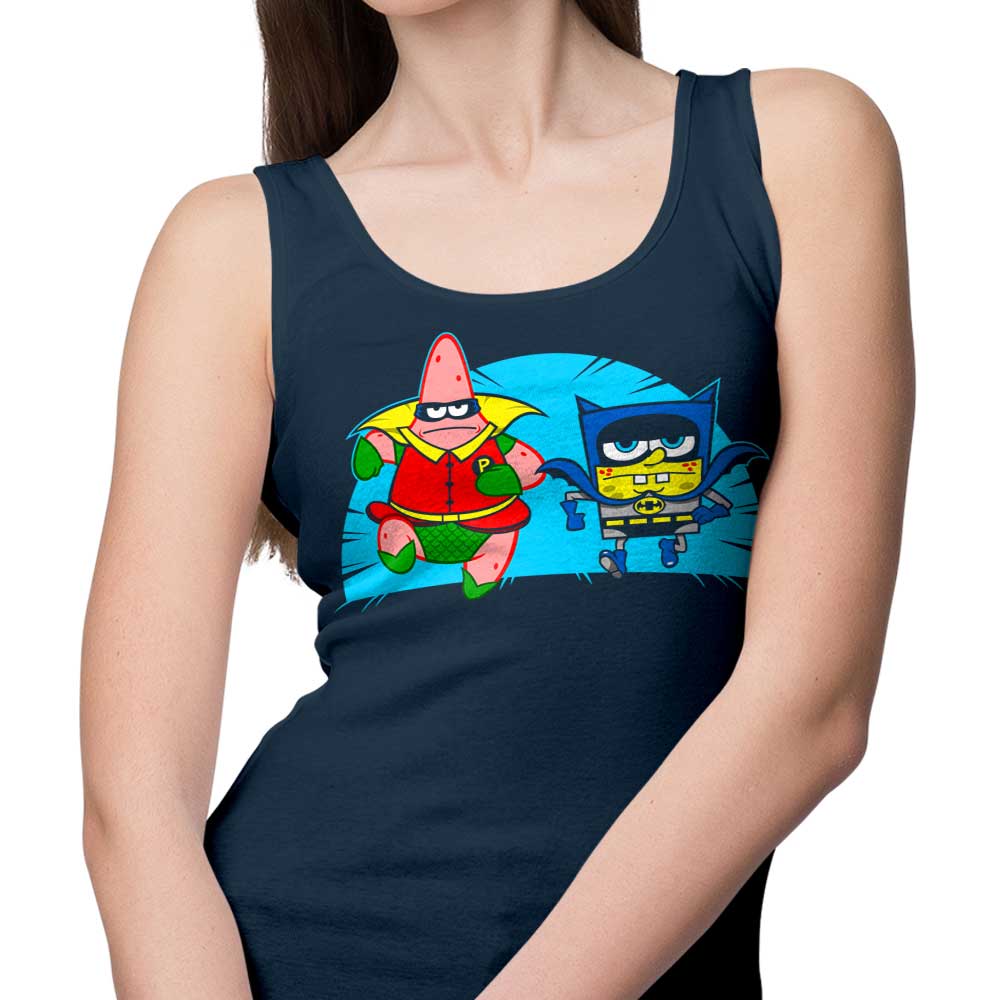 Who Lives In a Batcave Under the Sea Themed Men's and Women's Comfortable Tank Tops