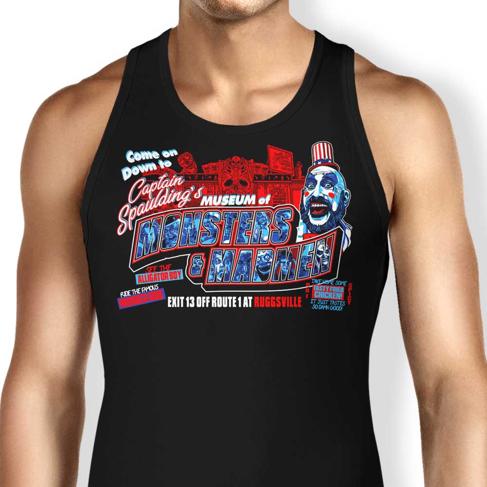 Monsters and Madmen Museum-themed Tank Top for Casual Wear