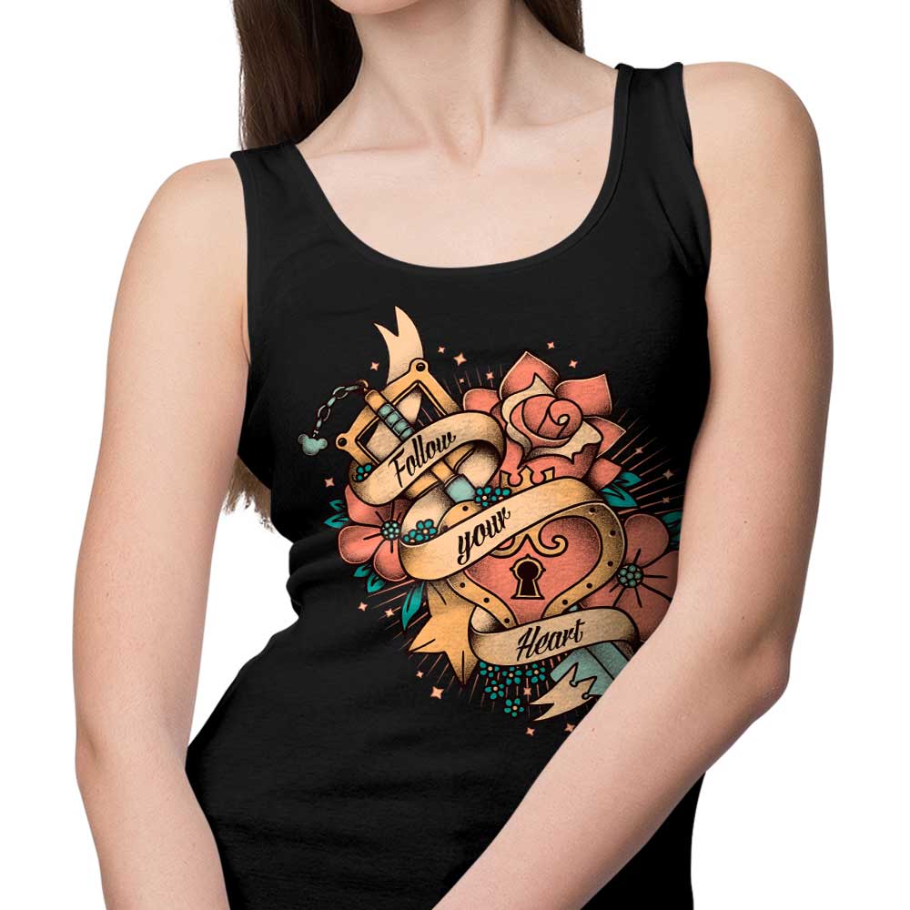 Typhoonic Art's Comfortable Follow Your Heart Unisex and Women's Tank Tops