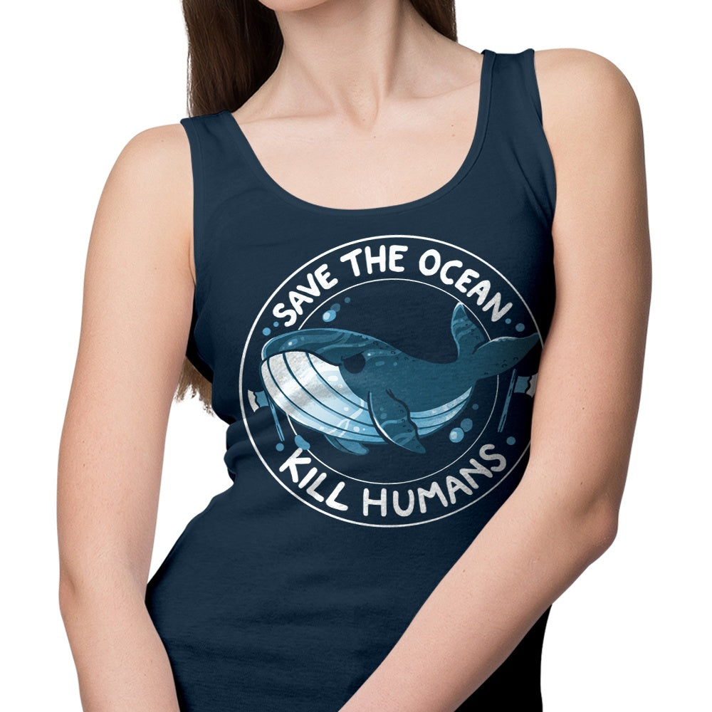 Save the Ocean Campaign Men's and Women's Unisex Comfortable Tank Top