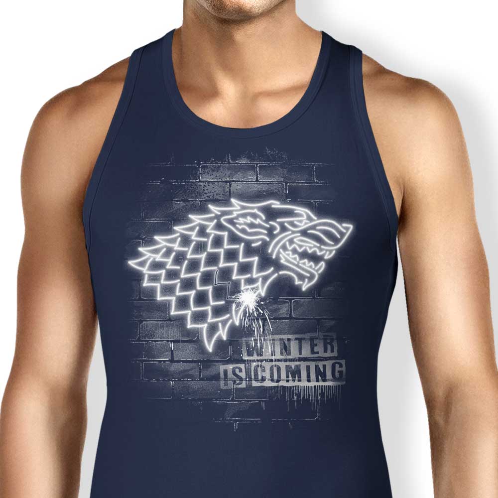Alemaglia Neon Wolf Comfortable Cotton Tank Tops for Men and Women