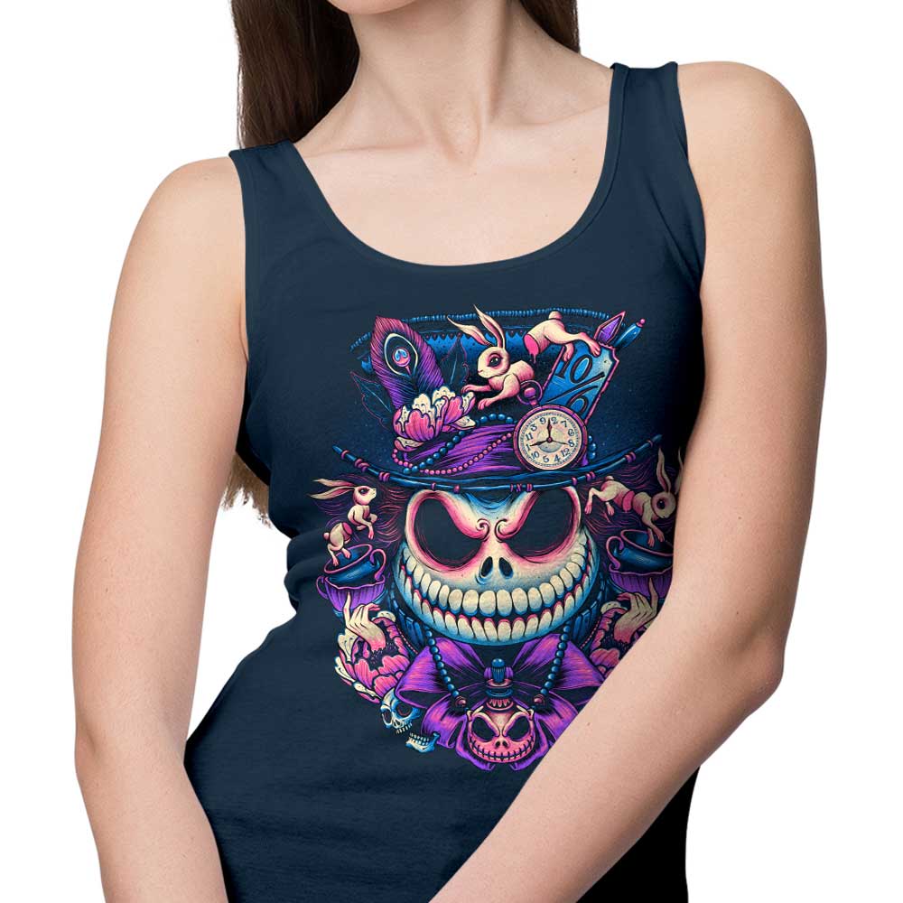 Glitchygorilla's The Mad Skellington Stylish Men's and Women's Tank Top