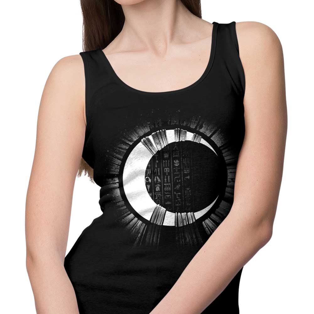 Alemaglia's Moon Bust Design Unisex and Women's Tank Tops