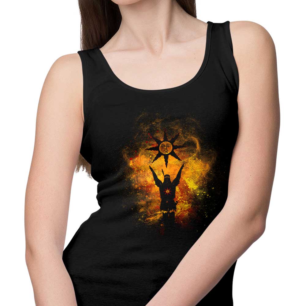 Stylish Praise the Sun Art Print Men's and Women's Tank Tops