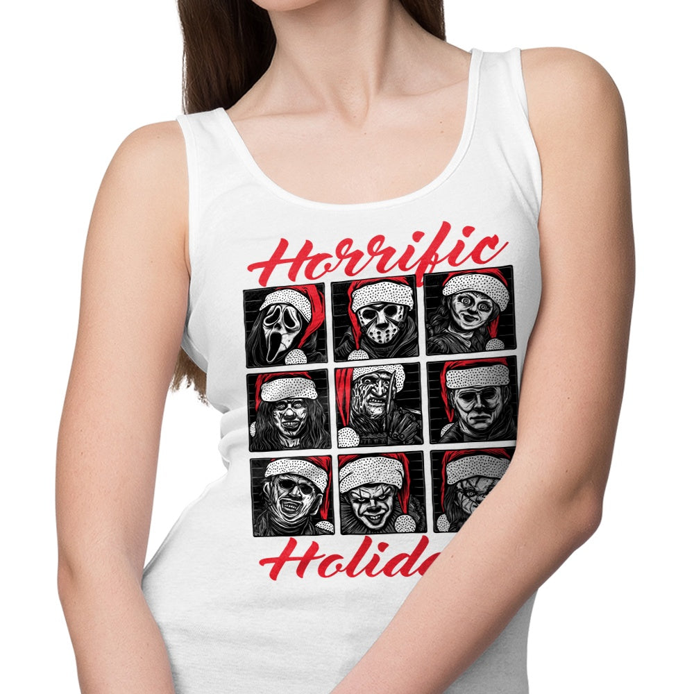Scary and Stylish 'Horrific Holidays' Tank Top