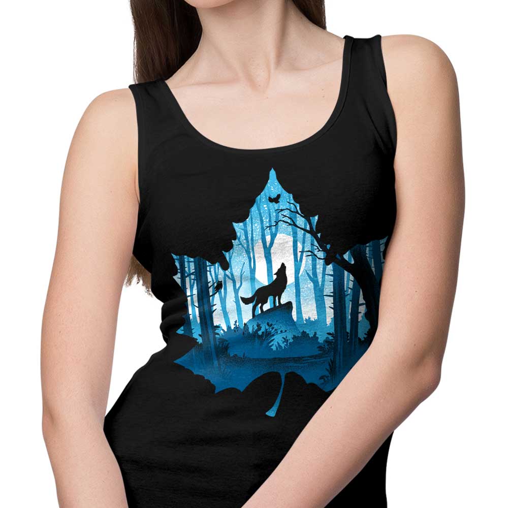 Alemaglia Howling Wolf Comfortable Unisex and Women's Tank Tops