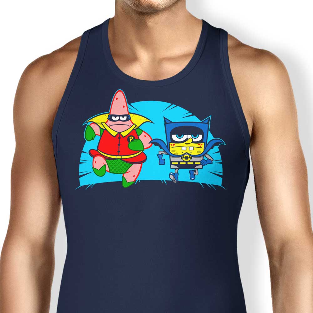 Who Lives In a Batcave Under the Sea Themed Men's and Women's Comfortable Tank Tops