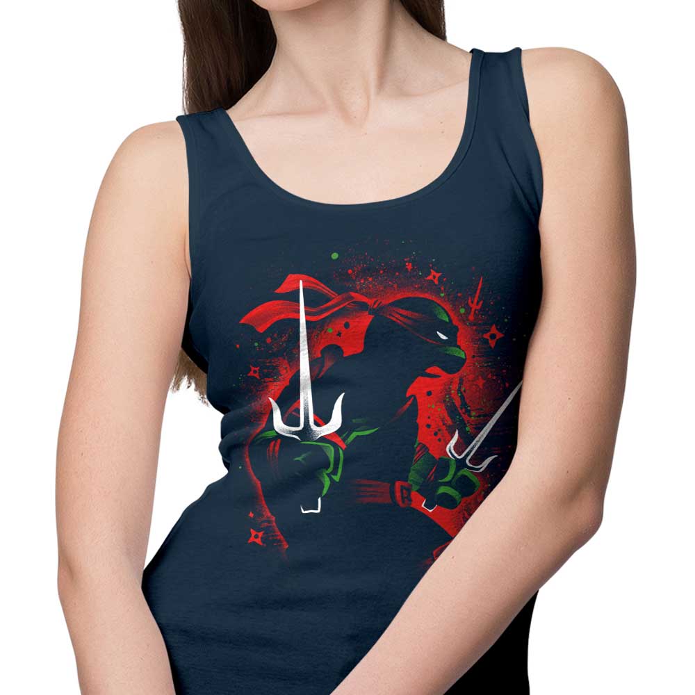 Red Rebel Ninja Stylish Tank Top for Fashion - Forward Individuals