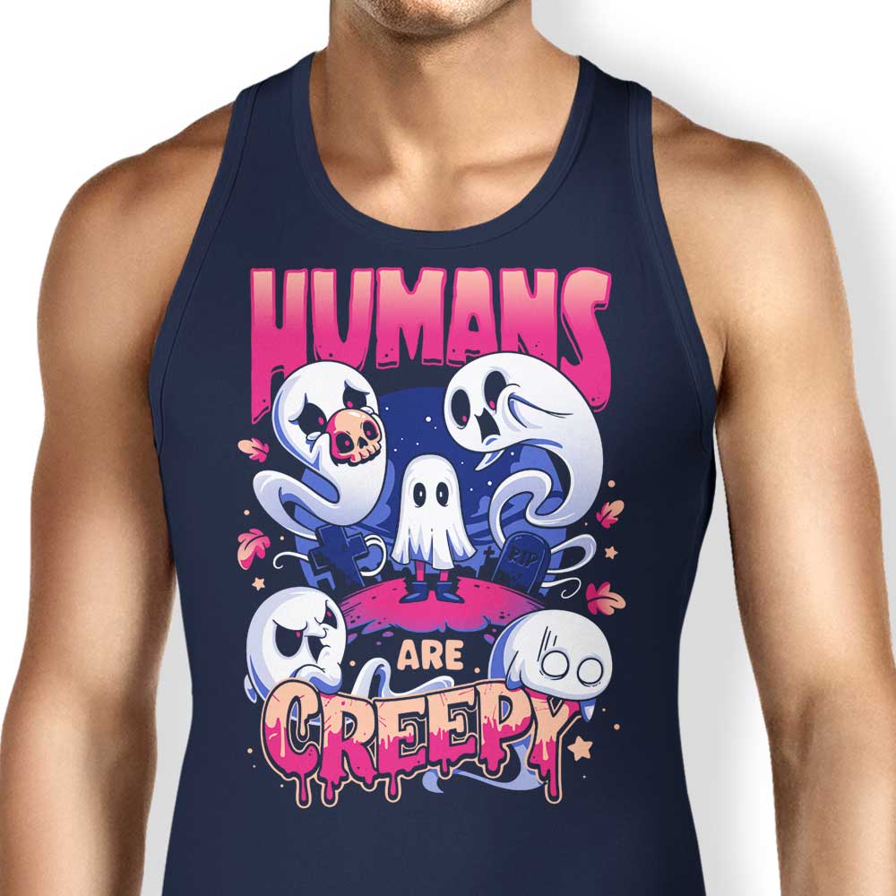 Snouleaf's 'Humans are Creepy' Stylish Tank Tops for Men and Women