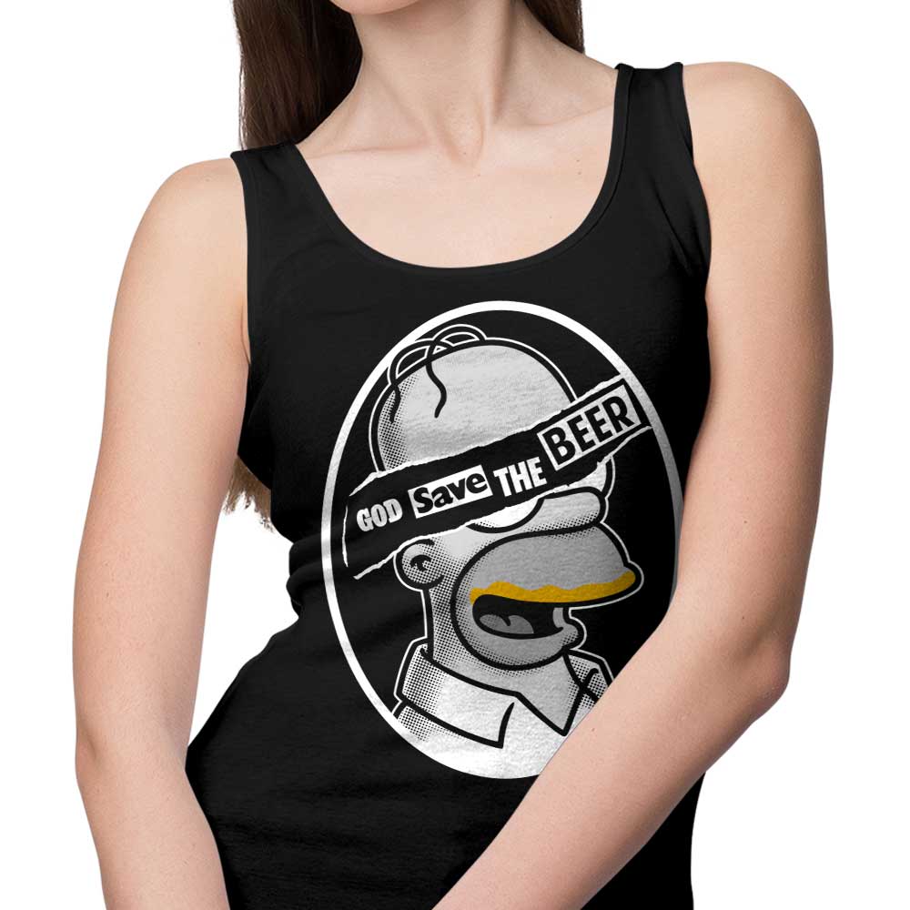 Firebeard's 'God Save the Beer' Stylish Men's and Women's Tank Tops
