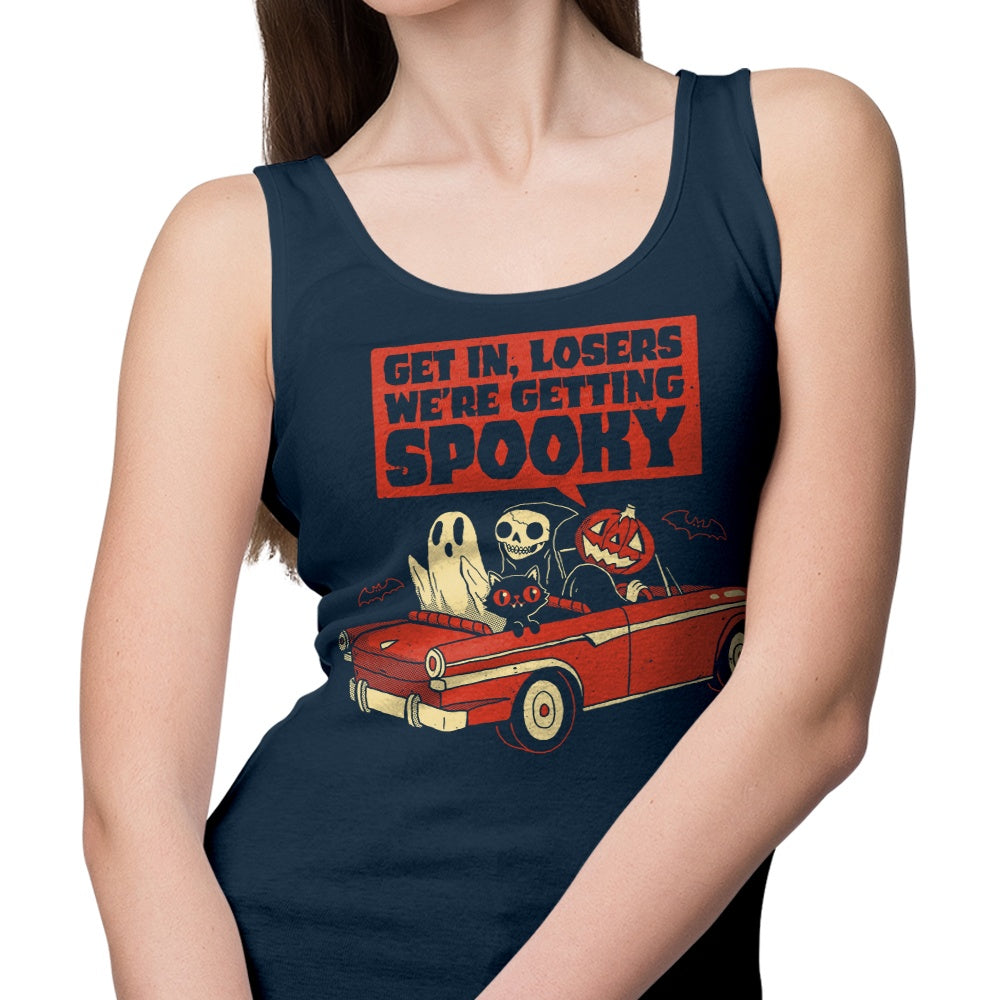 Spooky-themed Tank Top from DinoMike - A Chilling Fashion Statement