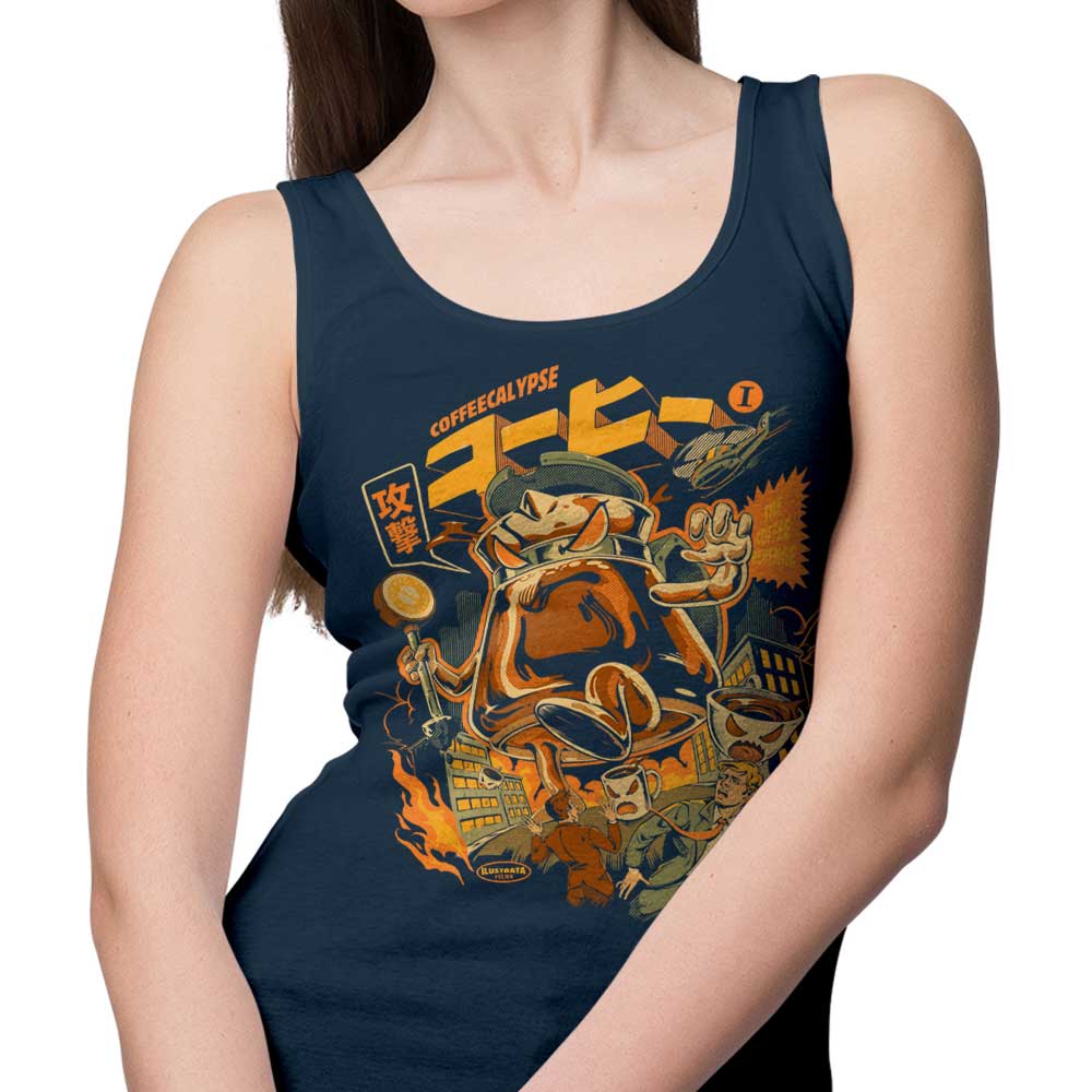 Coffeecalypse-themed Men's Tank Top for Coffee Lovers