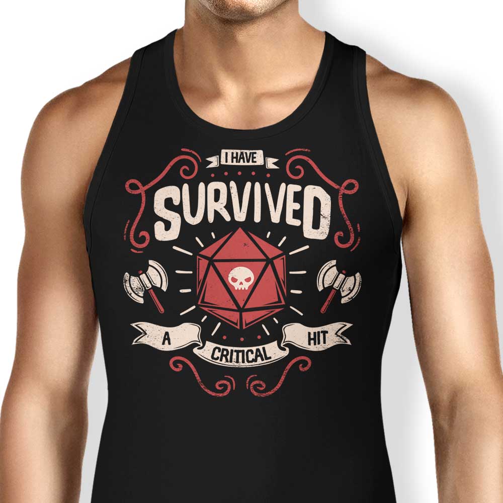 Typhoonic Art Critical Hit Survivor Men's and Women's Comfortable Tank Tops