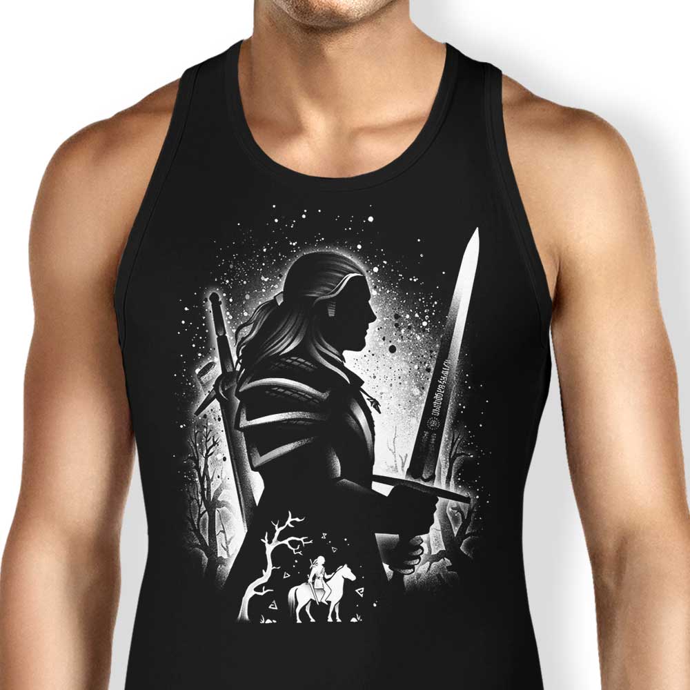 Comfortable White Wolf of Rivia Unisex and Women's Tank Tops