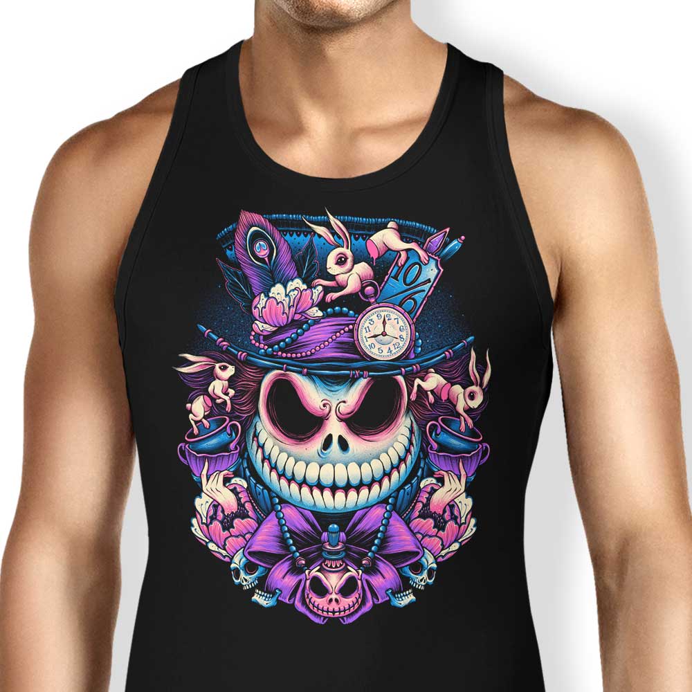Glitchygorilla's The Mad Skellington Stylish Men's and Women's Tank Top