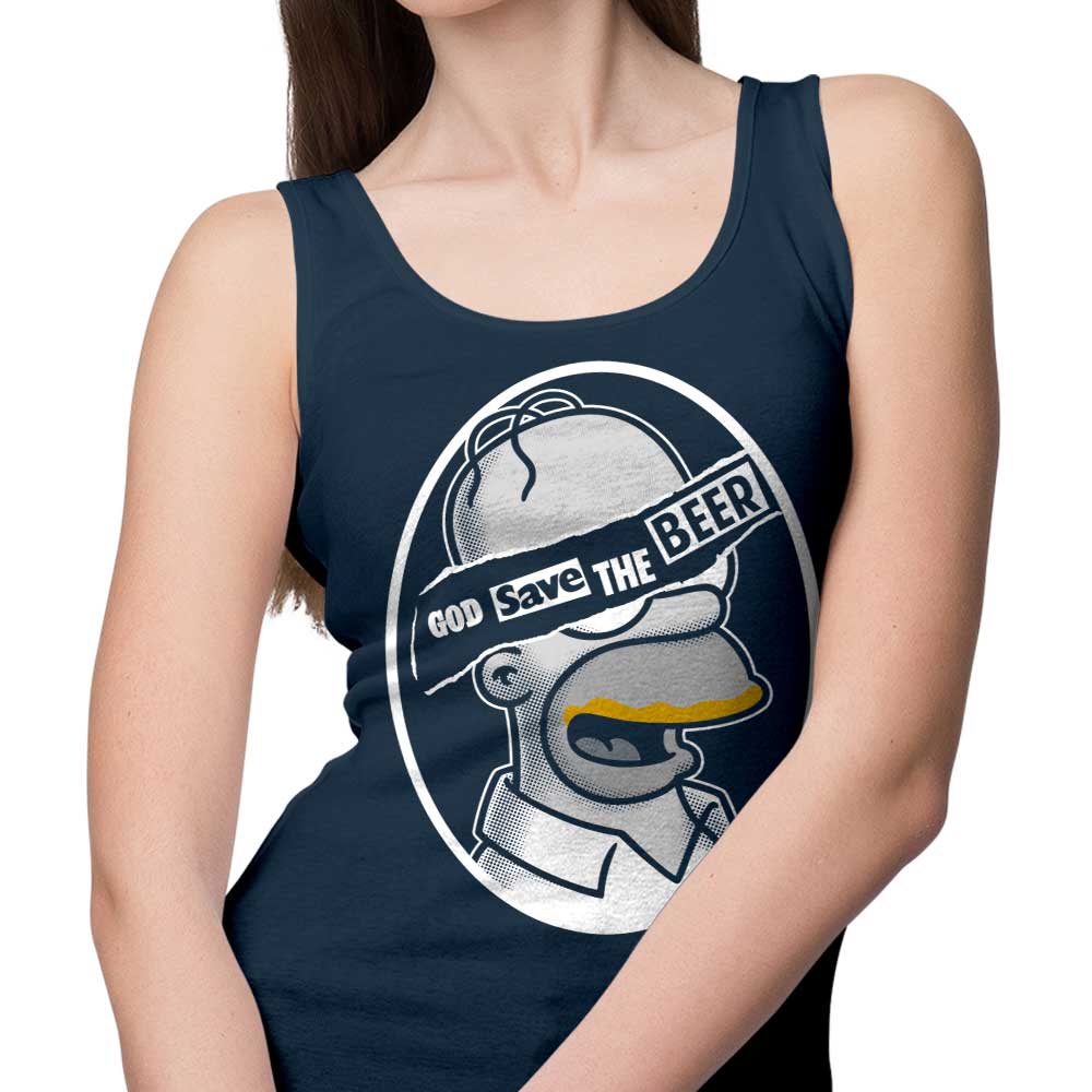 Firebeard's 'God Save the Beer' Stylish Men's and Women's Tank Tops