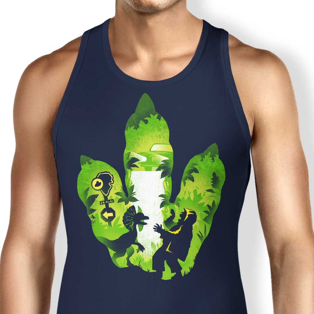 Dilophosaurus Footprint Design - Men's and Women's Tank Top
