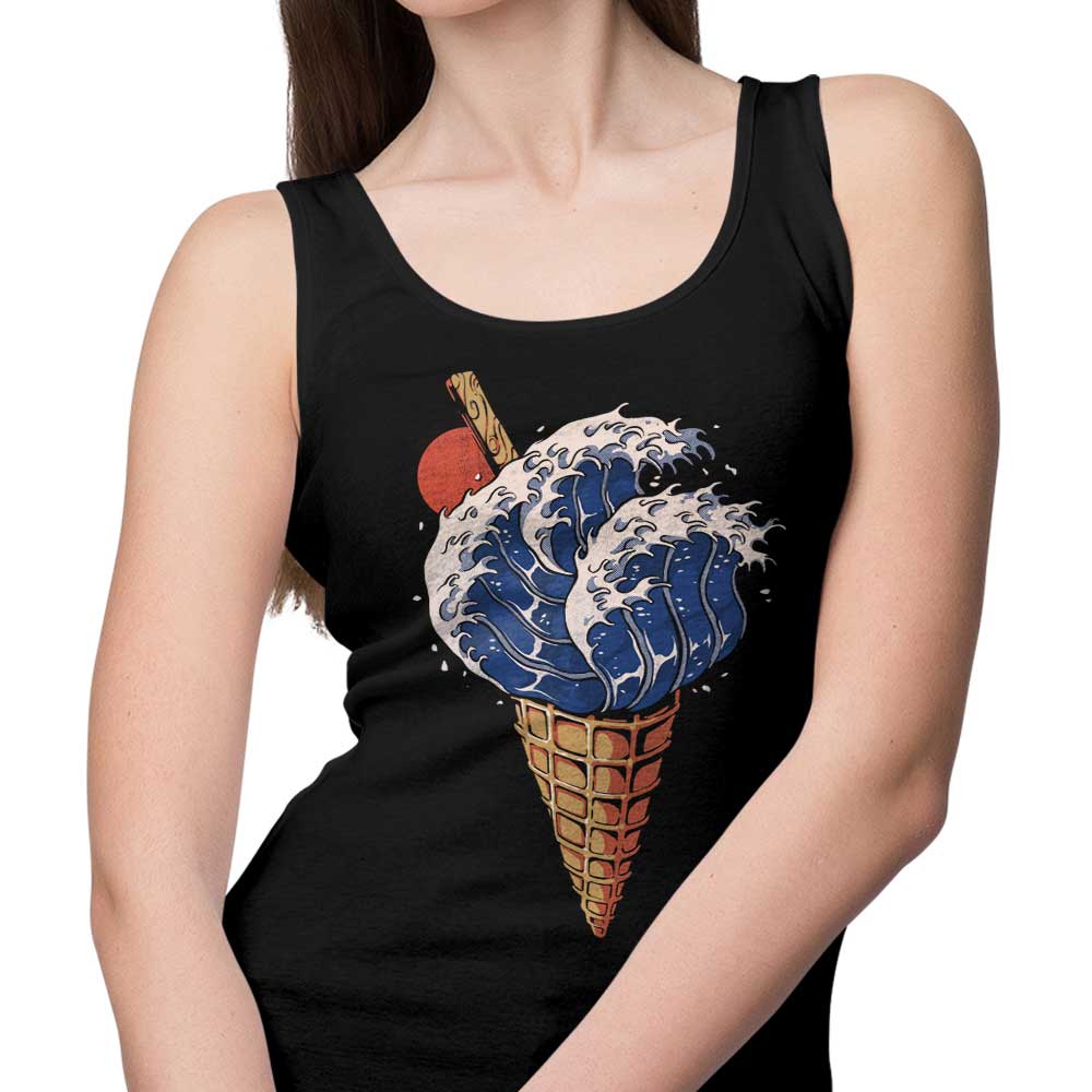 Ilustrata's Kanagawa Ice Cream Print Men's and Unisex Comfortable Lightweight Tank Top