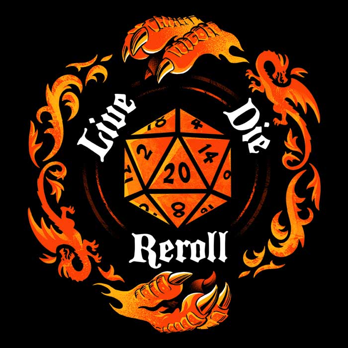 Alemaglia's Comfortable Live Die Reroll Unisex and Women's Tank Tops