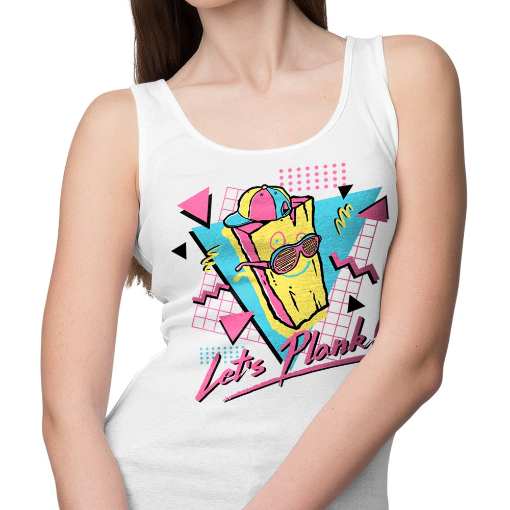 Comfortable Demonigote Let's Plank Unisex and Women's Tank Tops