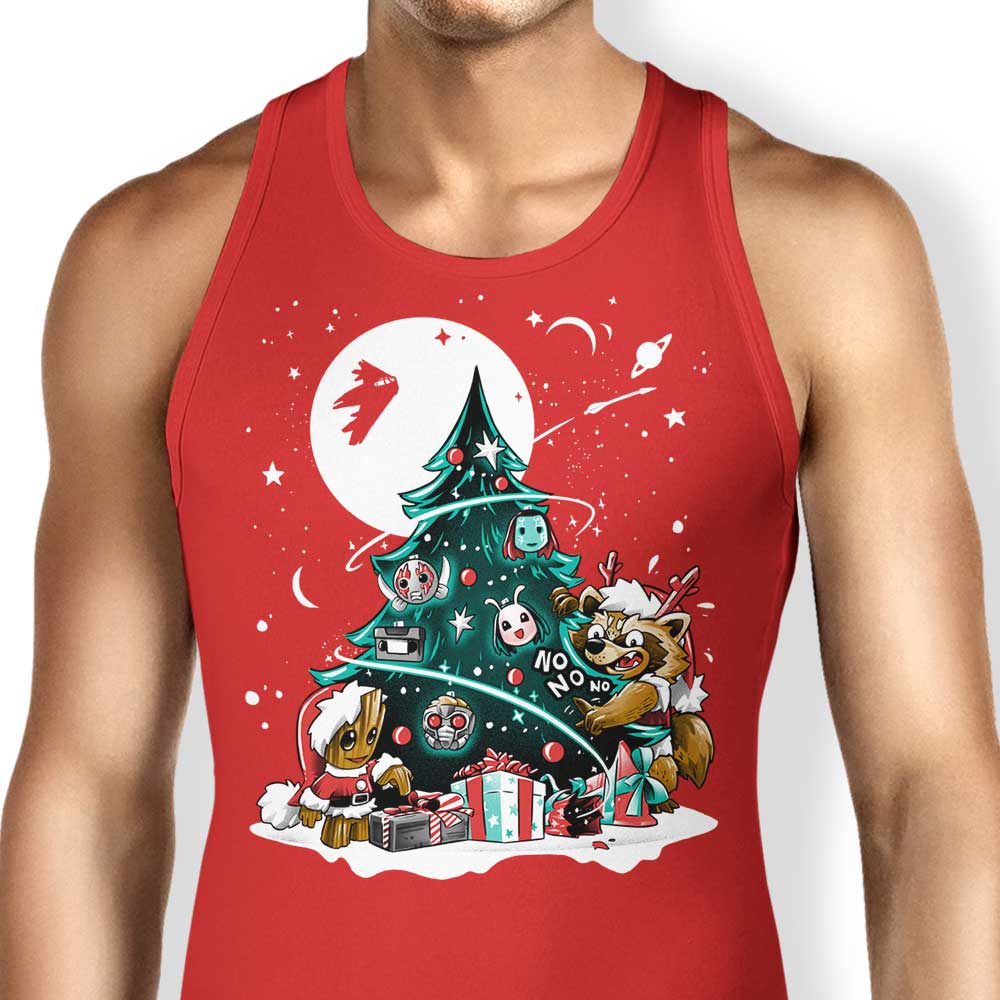 Alemaglia's Galaxy Christmas-themed Unisex and Women's Tank Tops
