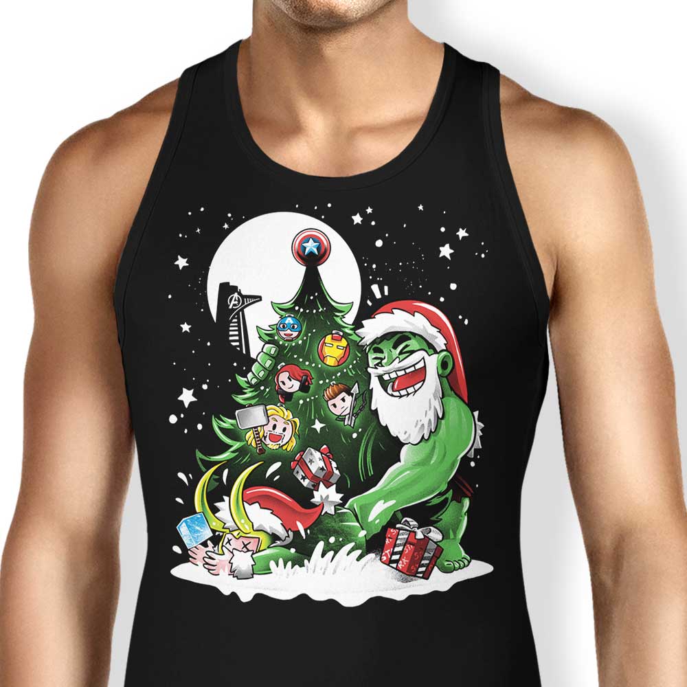 Alemaglia's Soft and Comfortable Puny God Christmas Tank Tops