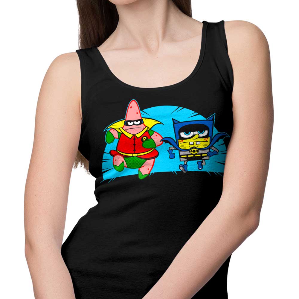 Who Lives In a Batcave Under the Sea Themed Men's and Women's Comfortable Tank Tops