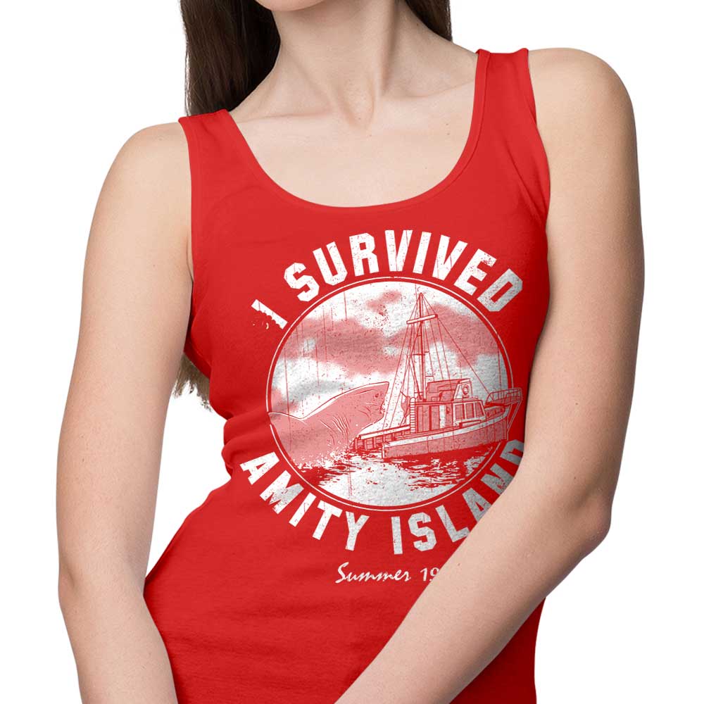 Survived Amity Island Design - Men's and Women's Comfortable Tank Tops