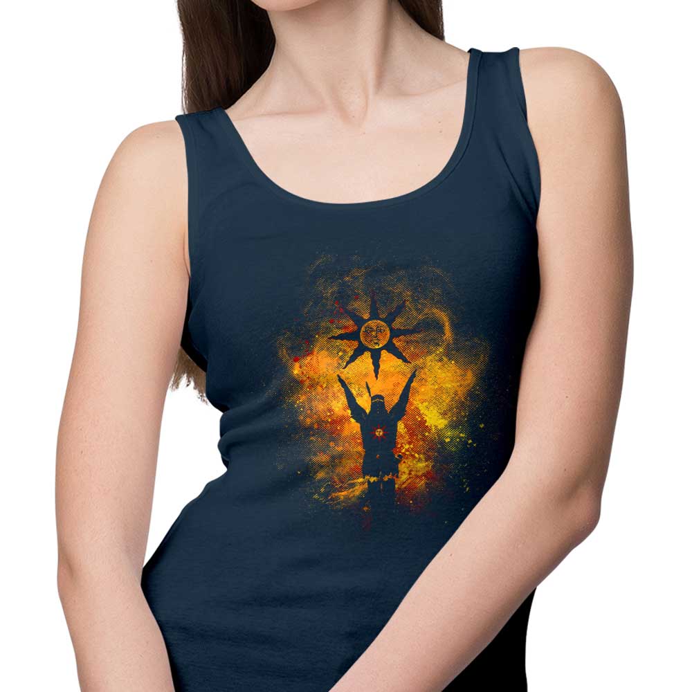 Stylish Praise the Sun Art Print Men's and Women's Tank Tops