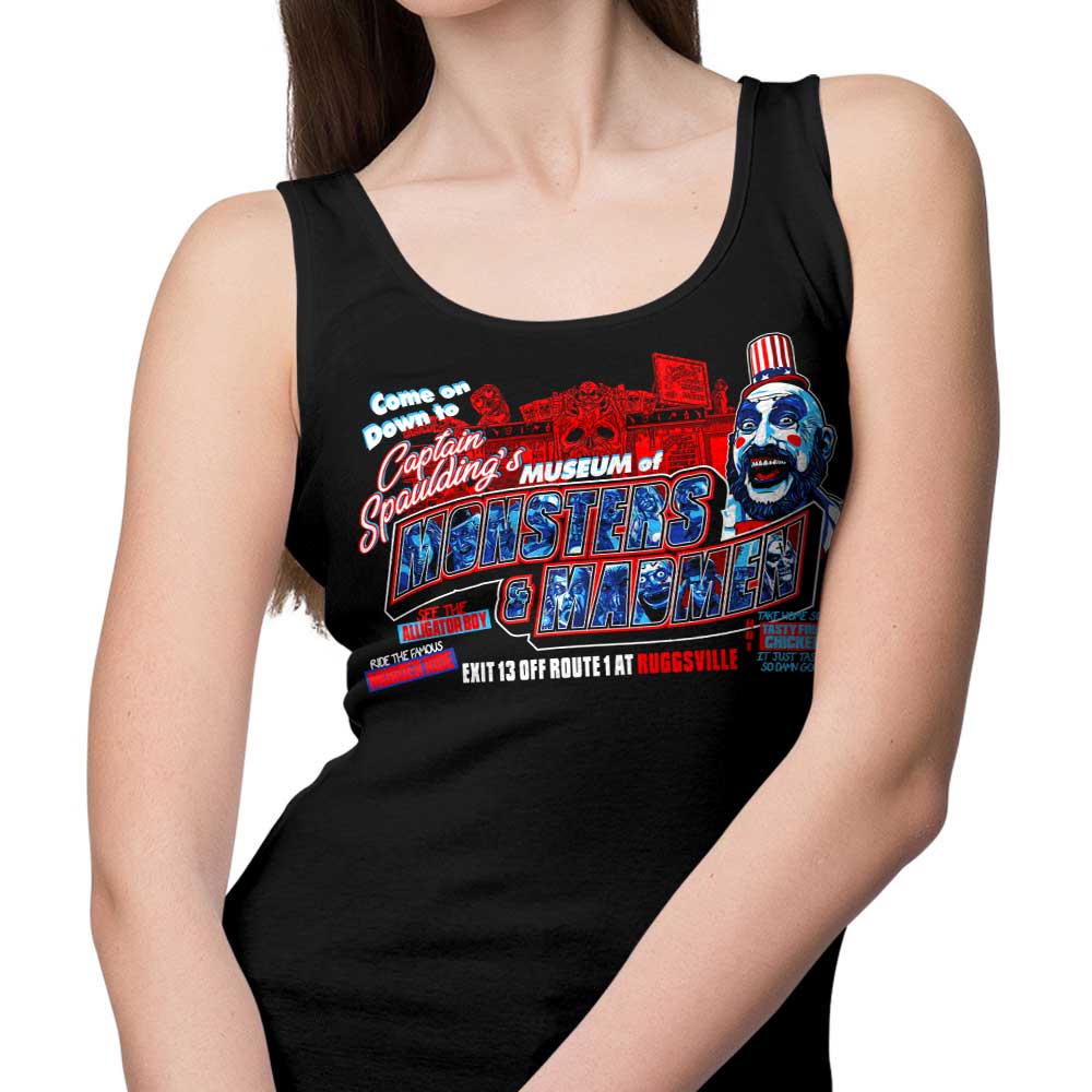 Monsters and Madmen Museum-themed Tank Top for Casual Wear