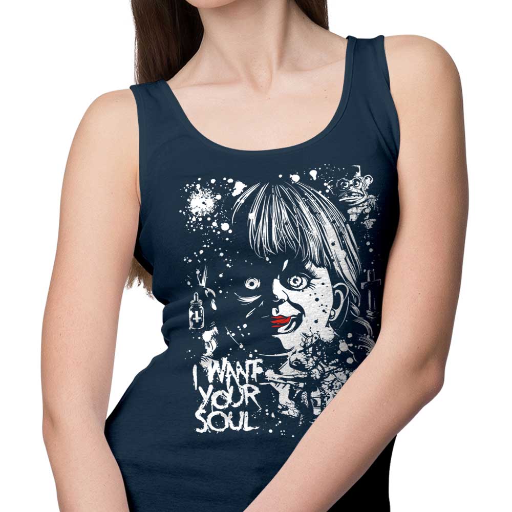 Stylish 'I Want Your Soul' Tank Top for Trendy Wear
