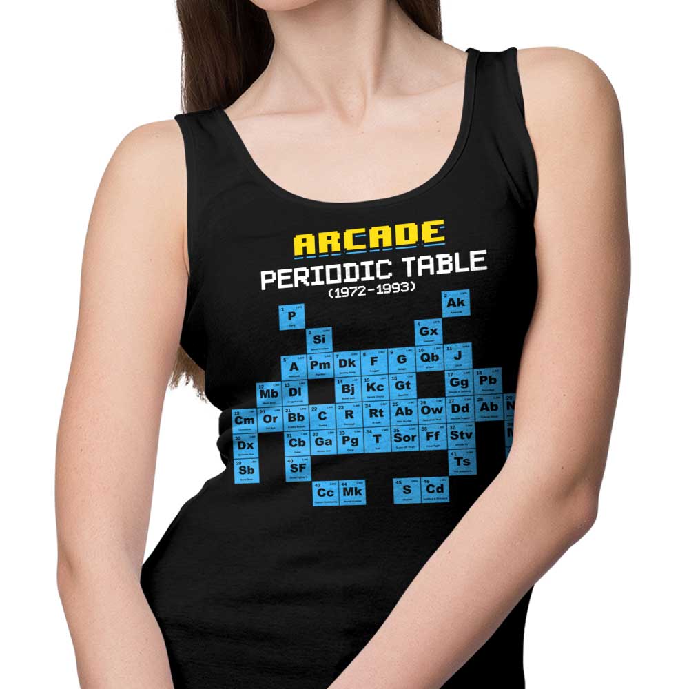 Cool Arcade Periodic Table Design Tank Top