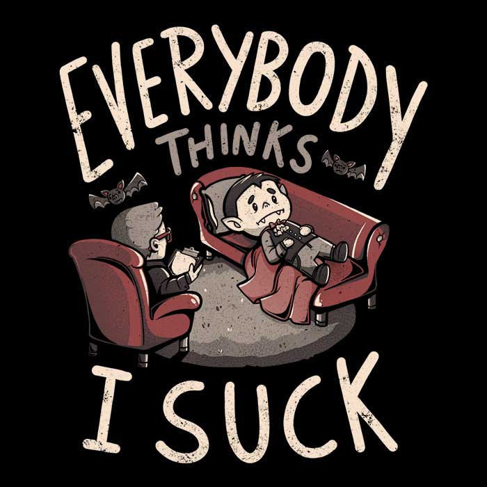Comfy 'Everybody Thinks I Suck' Unisex & Women's Tank Tops