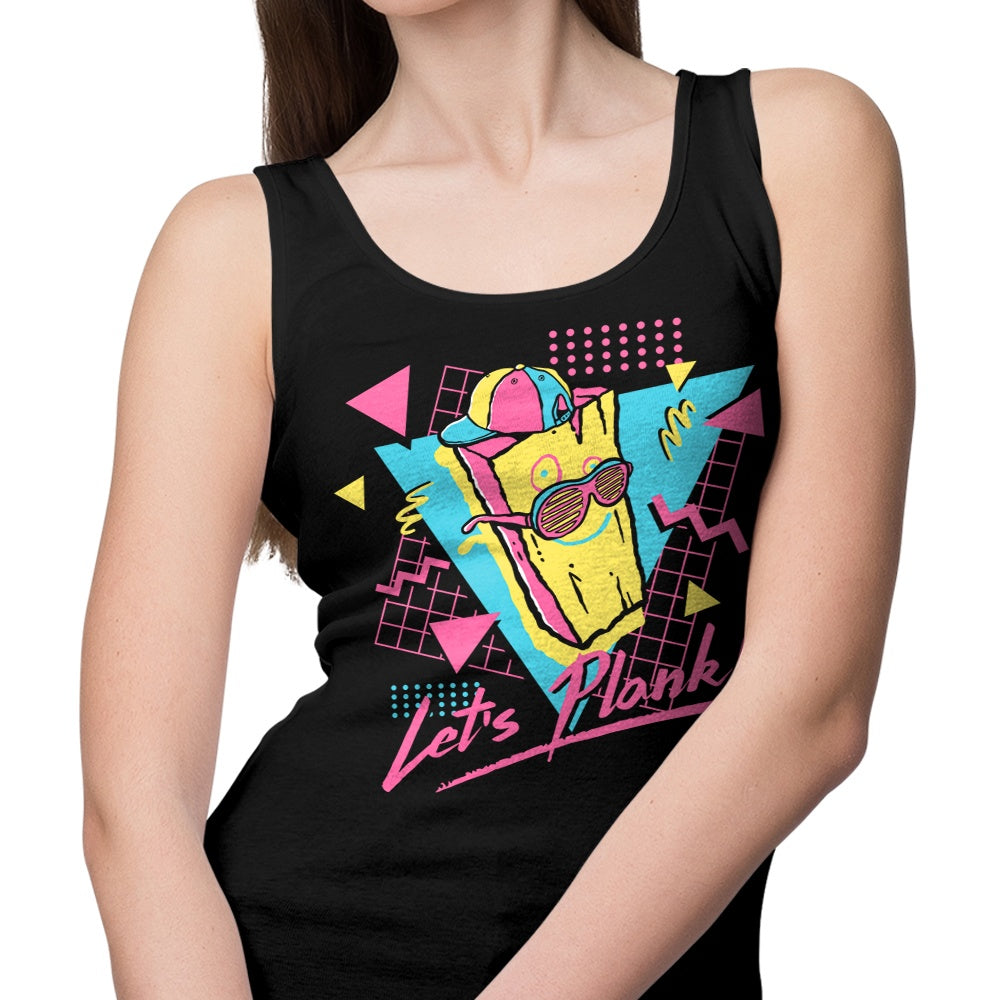 Comfortable Demonigote Let's Plank Unisex and Women's Tank Tops