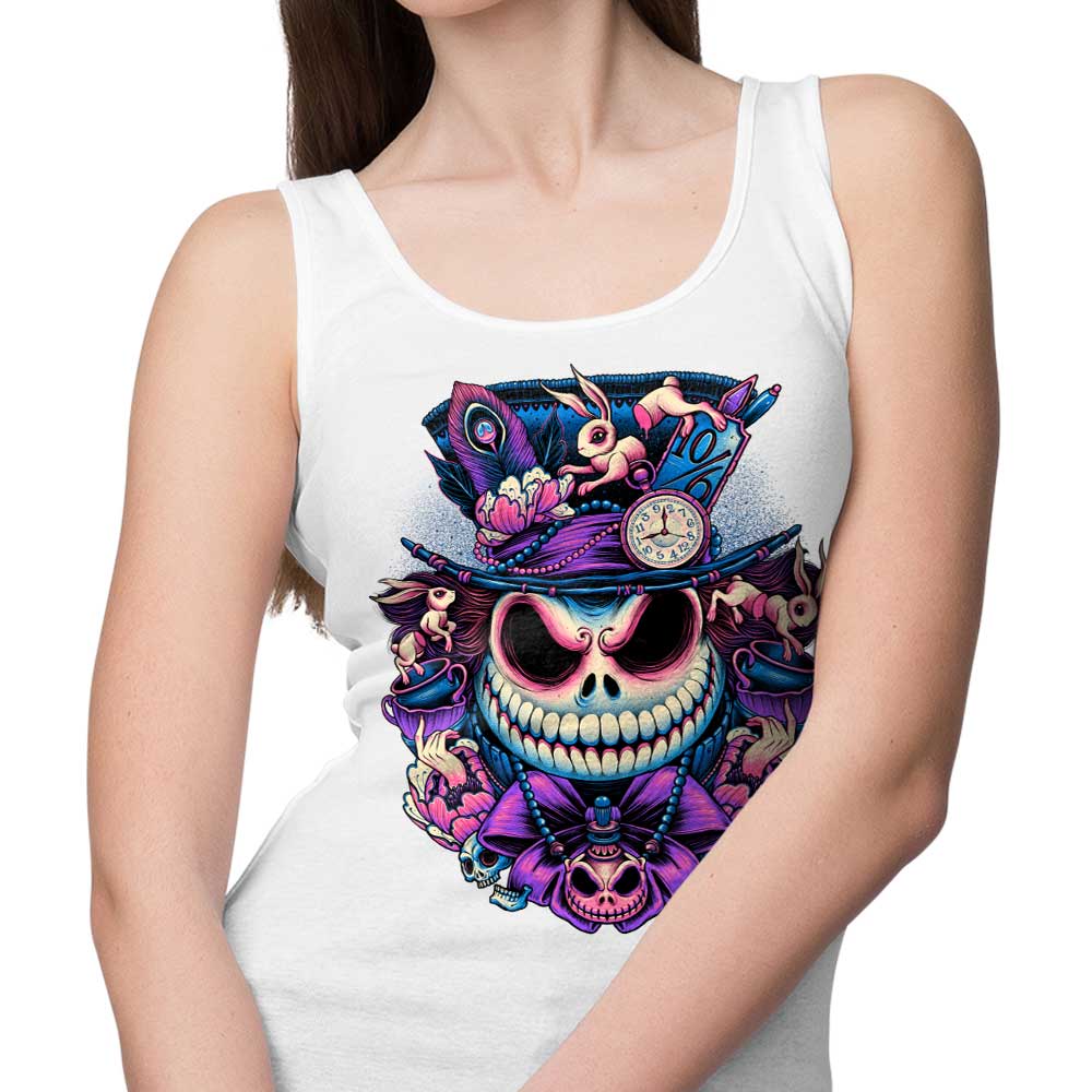 Glitchygorilla's The Mad Skellington Stylish Men's and Women's Tank Top