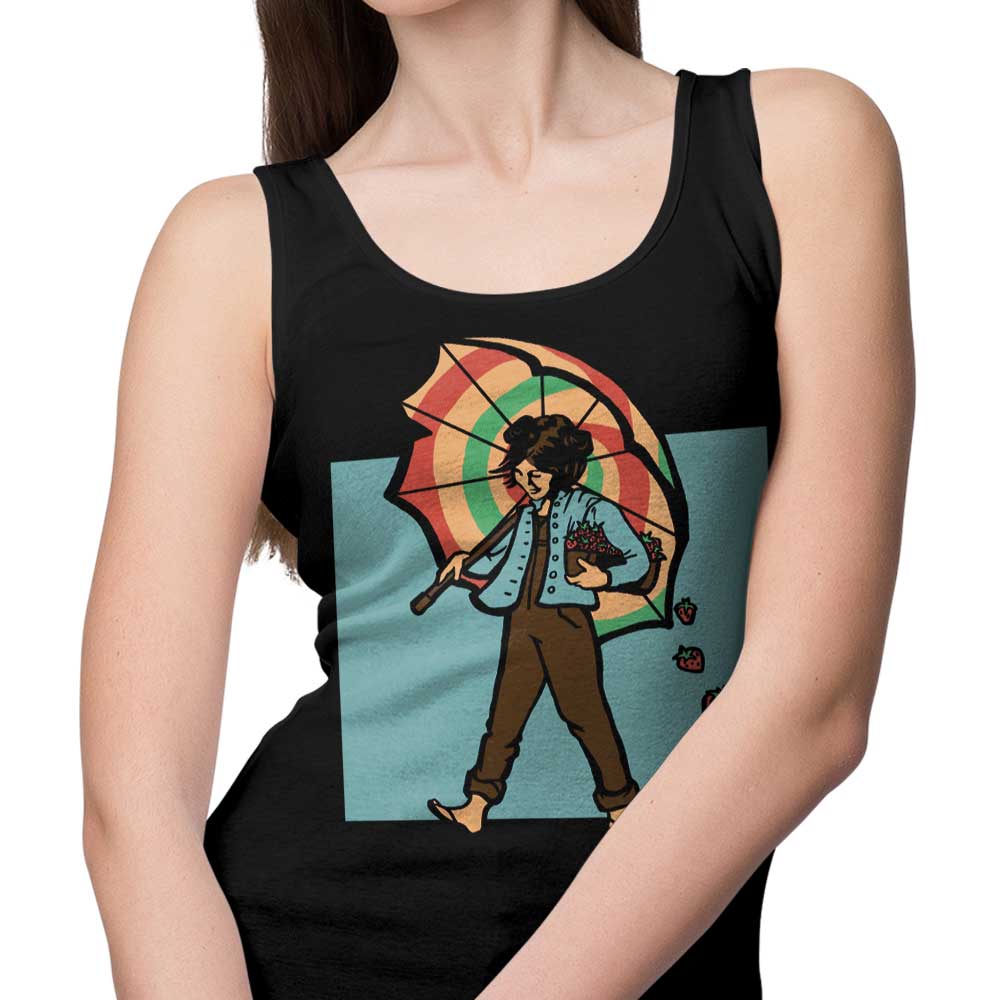 Strawberry Girl-themed Unisex and Women's Tank Tops