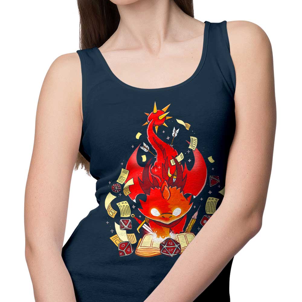 Fantasy Dragon Dice Themed Men's and Women's Unisex Tank Top Collection
