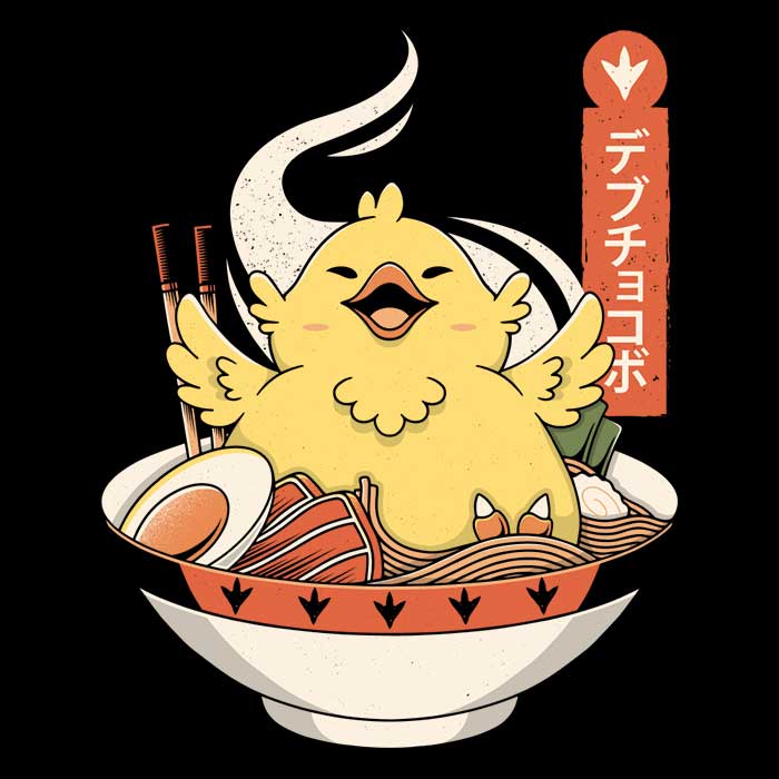 Comfy Fat Chocobo Ramen Unisex and Women's Tank Tops