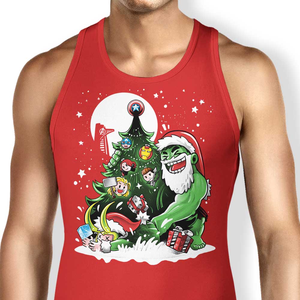 Alemaglia's Soft and Comfortable Puny God Christmas Tank Tops