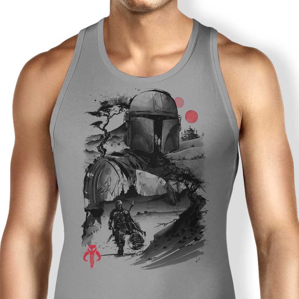 Dr. Monekers' Desert Hunter Sumi-e Stylish Tank Top