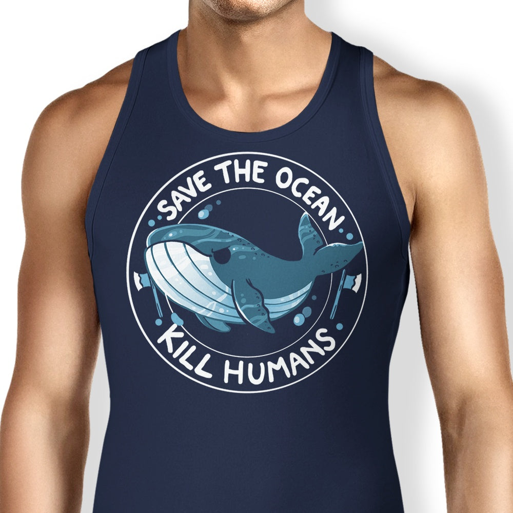 Save the Ocean Campaign Men's and Women's Unisex Comfortable Tank Top