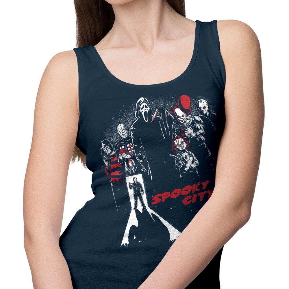 Studio Mootant's Chilling Spooky City Tank Top