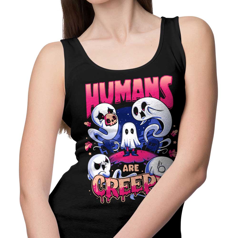 Snouleaf's 'Humans are Creepy' Stylish Tank Tops for Men and Women