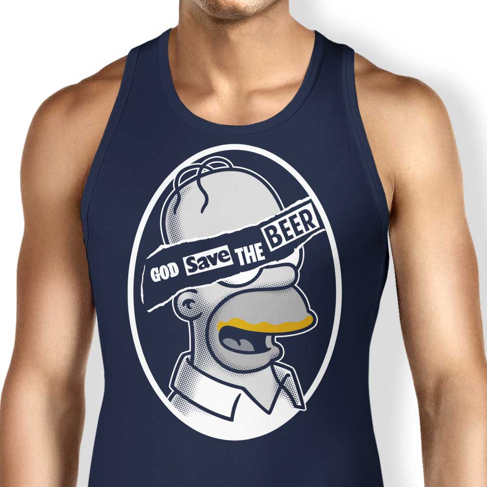 Firebeard's 'God Save the Beer' Stylish Men's and Women's Tank Tops