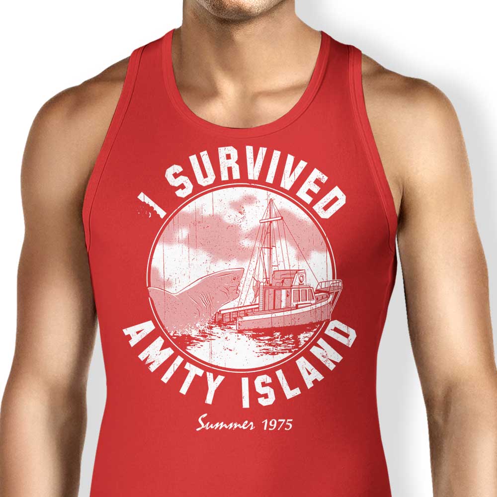 Survived Amity Island Design - Men's and Women's Comfortable Tank Tops
