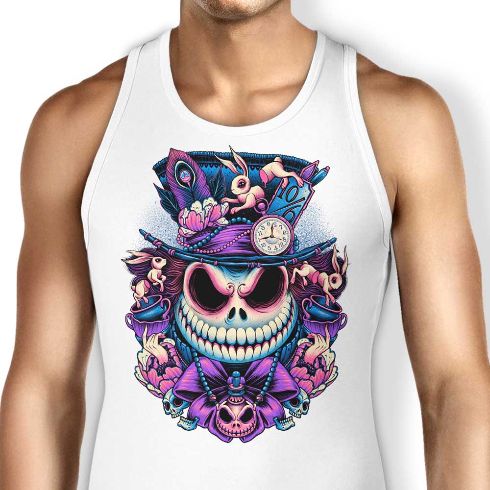 Glitchygorilla's The Mad Skellington Stylish Men's and Women's Tank Top