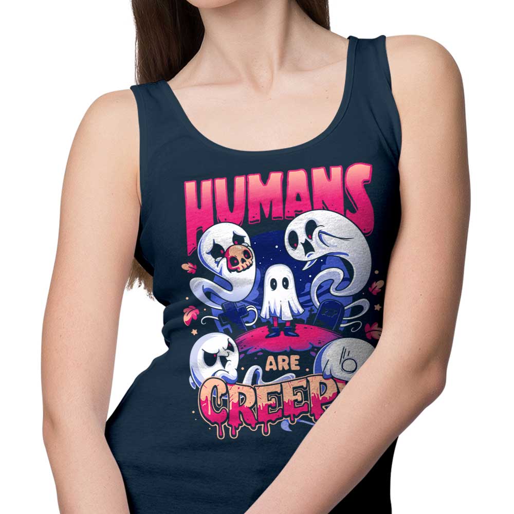 Snouleaf's 'Humans are Creepy' Stylish Tank Tops for Men and Women
